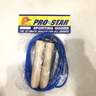 เชือกกระโดด ด้ามไม้ แบบ มี สปริง PRO STAR W-300 2.4 เมตร