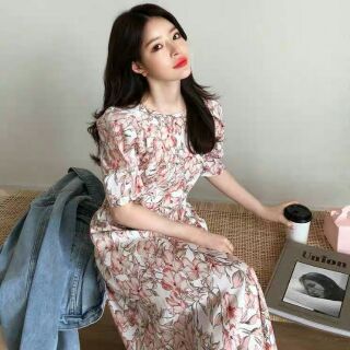 🌷New korea design
🌷สินค้านำเข้า พร้อมส่ง
ชุดแม็กซี่เดรสยาว ลายดอกไม้แบรนด์imvely
