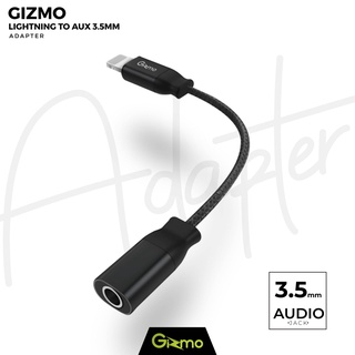 Gizmo หางหนู สายแปลง ip เชื่อมต่อ ip to Aux Audio 3.5 mm สำหรับหูฟังและชาร์จ รุ่น GA-010