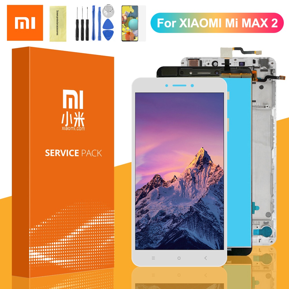 อะไหล่หน้าจอสัมผัสดิจิทัล Lcd แบบเปลี่ยน สําหรับ Xiaomi Mi MAX 2 Xiaomi Mi max2