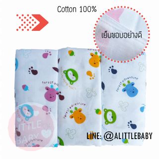 ผ้าอ้อมผ้าสาลู cotton 100%  27 นิ้ว เกรดAAA+ แพ็ค 12 ผืน คละสี (ลายแรตคูน)