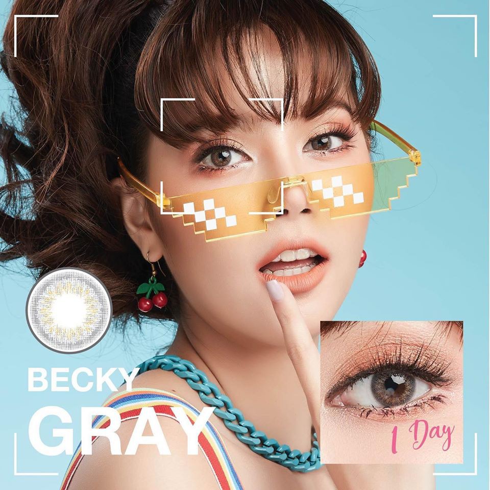 คอนแทคเลนส์รายวัน Angelzone (1Day)  รุ่น Becky Gay คอนแทคเลนส์รายวัน Angelzone (1Day)