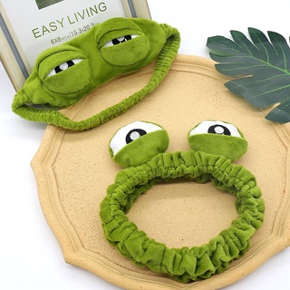 ที่คาดผม ผ้าปิดตา ลายกบ 🐸 [XPJ-09]
