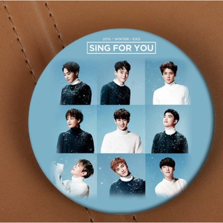 EXO kpop Winter Special Sing For You เข็มกลัด ติดเสื้อ เข็มกลัดติดกระเป๋า ตลาดนัดรวมด้อม