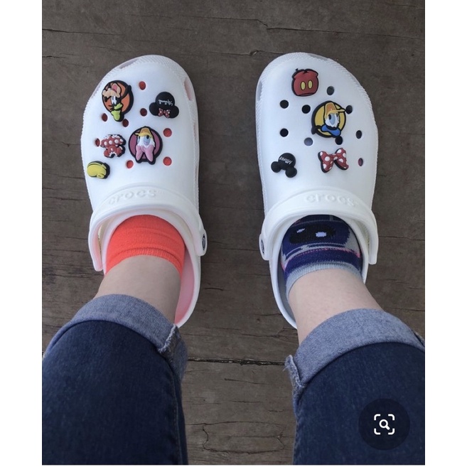 JBS MK👠🌈ตัวติดรองเท้ามีรู มิกกี้  “ รวม มิกกี้เมาส์ “❤️🌈 ShoeCharm All “ Mickey & Minnie Mouse “ งานดี สวย คมชัด