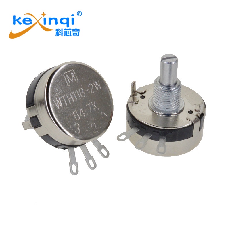 (1 ชิ้น) WTH118 Potentiometer 2W 1A 1K 2.2K 4.7K 10K 22K 47K 100K 470K 1M DIY ชุดอะไหล่ ราคา ถูกที่สุด ดีลบีเคเค