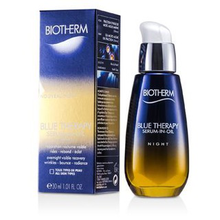 BIOTHERM  Blue Therapy Serum-In-Oil Night (For All Skin Types)  Size: 30ml/1.01oz