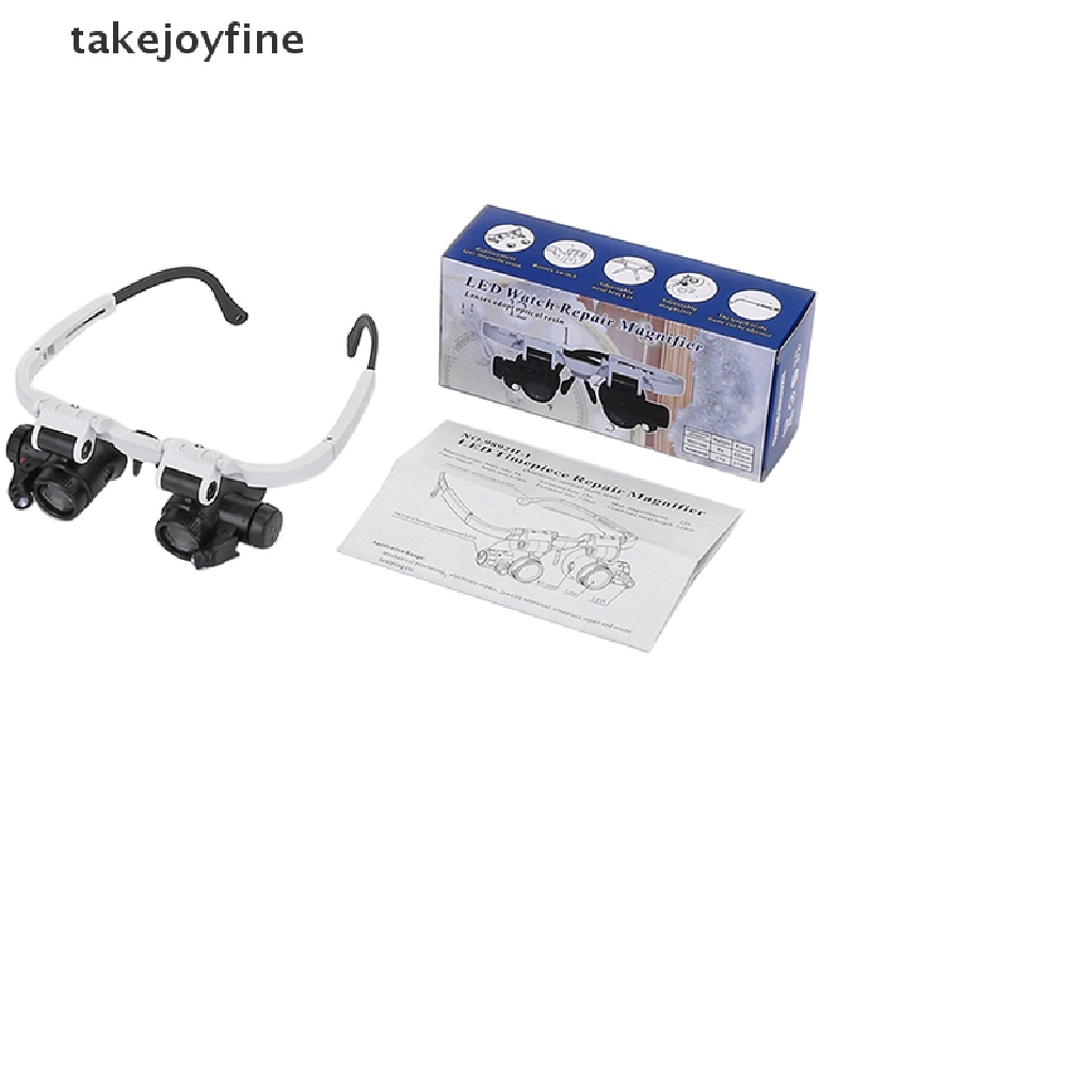 Tfth แว่นขยายคาดศีรษะ พร้อมไฟ LED 8X 15X 23X สําหรับช่างทํานาฬิกา - รูปที่ 2