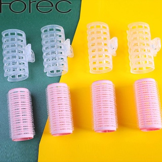 horec คลิปพลาสติกมีกาวในตัวสําหรับม้วนผมดัดผม Air Bangs Roll