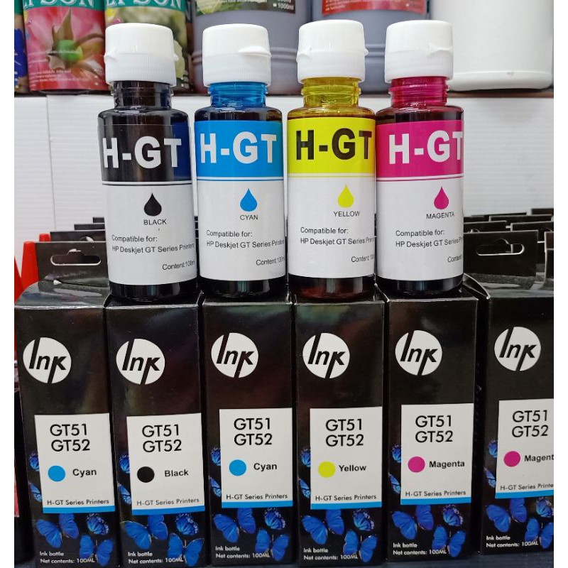 หมึกเติมเกรดพรีเมี่ยม HP GT51/TG52 สำหรับเติม tank HPd Deskjet GT5810 ,GT5820 ,315 ,410 ,415 ขนาด 70