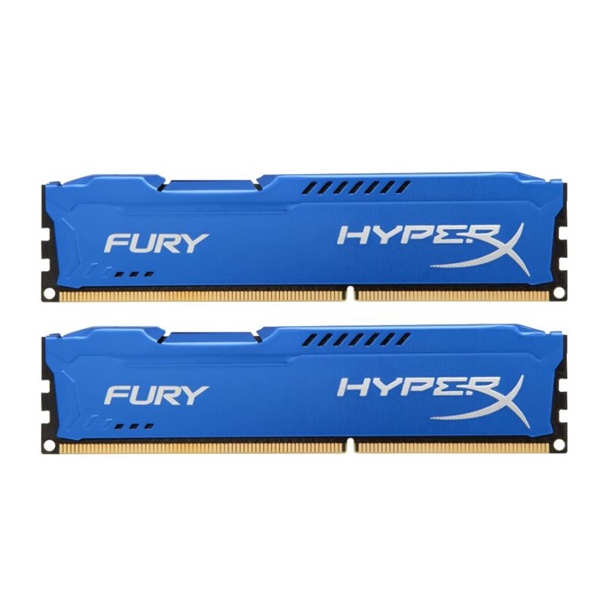 16GB (8GBx2) DDR3/1600 RAM PC (แรมพีซี) KINGSTON HyperX FURY BLUE (HX316C10FK2/16)