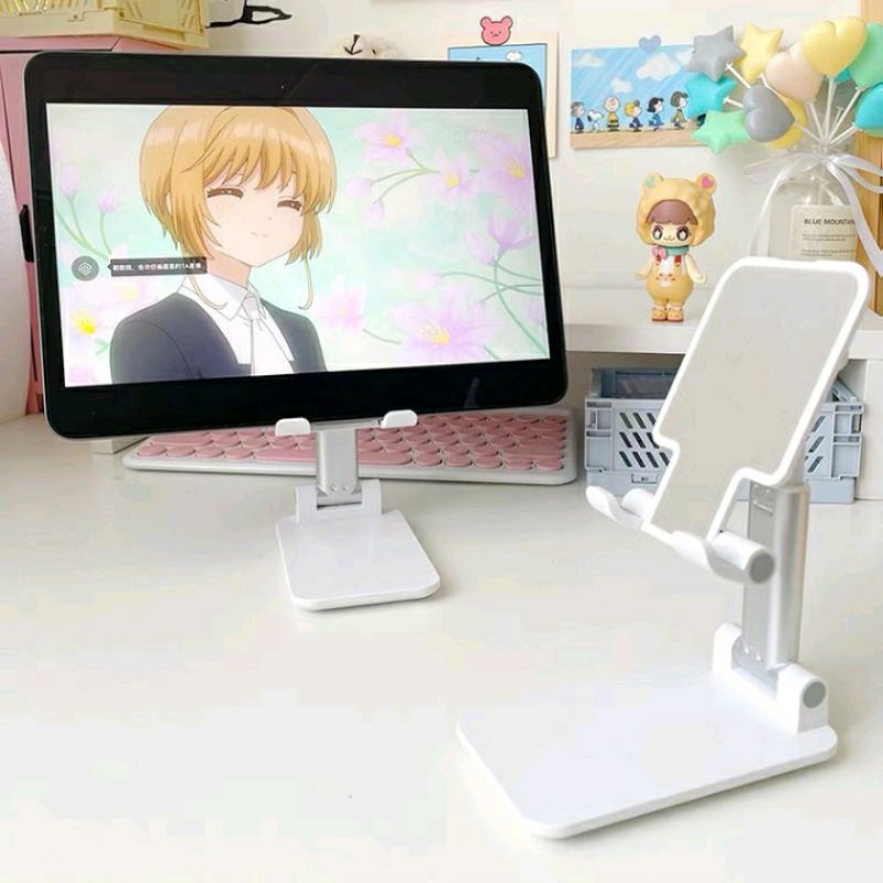 ✨ฟรีสติ๊กเกอร์✨ ขาตั้งมือถือ แท่นวางมือถือ ที่ตั้งโทรศัพท์ ไอแพด แท็บเล็ต ที่ตั้งมือถือ แท่นวางปรับมุมได้ ขาตั้งมือถือ - รูปที่ 3