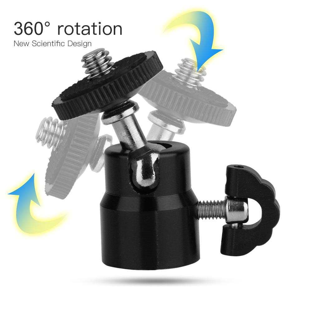 ขาตั้งกล้อง 1 / 4 สำหรับกล้อง DSLR 360 ° Rotation Ballhead