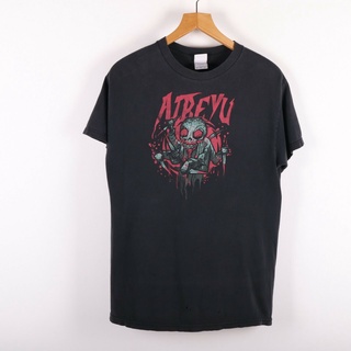 เสื้อยืดพิมพ์ลายแฟชั่น เสื้อยืดผ้าฝ้าย พิมพ์ลายวงร็อค Atreyu Tour River สไตล์วินเทจ 2006 สีดํา DGnbgd22GKoonp64