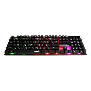 (ใส่กล่อง+ห่อกันกระแทก) คีย์บอร์ด Signo KB-712 Illuminated Rubber dome keyboard คีย์บอร์ดเกมมิ่ง ปุ่มเงียบ นิ่ม