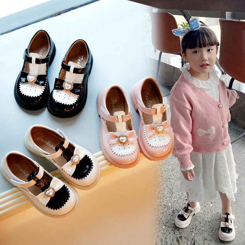 (A28-1) รองเท้าคัชชูเด็ก รองเท้าเด็กพร้อมส่งในไทย