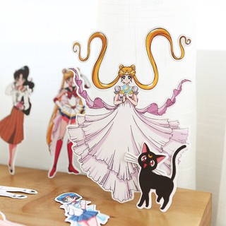 สติ๊กเกอร์ลายการ์ตูน Sailor Moon 10 ชิ้น / ชุด