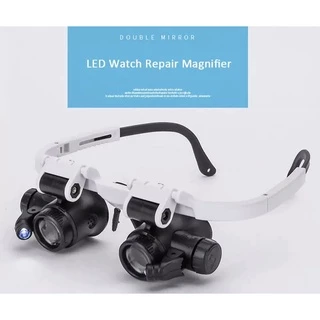 พร้อมส่ง แว่นขยาย LED แว่นขยาย Loupes 8X/15X/23X เลนส์แว่นขยายแว่นตาแว่นขยาย LED สำหรับซ่อมนาฬิกา