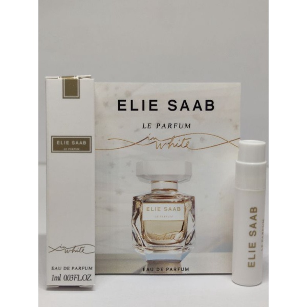Vial ELIE SAAB La Parfum in white EDP 1ml น้ำหอมชนิดพกพา น้ำหอมไวออลแท้