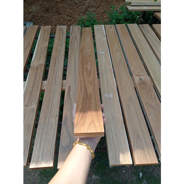 ไม้สักแผ่น รีดไสทั้ง2ด้าน กว้าง7.5ซ.ม. ยาว1เมตร หนา2ซ.ม. - รูปที่ 5