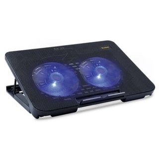 *พัดลทระบายความร้อน โน้ตบุ๊ก Cooler Pad (2 Fan) NUBWO NF211 Shiron Black