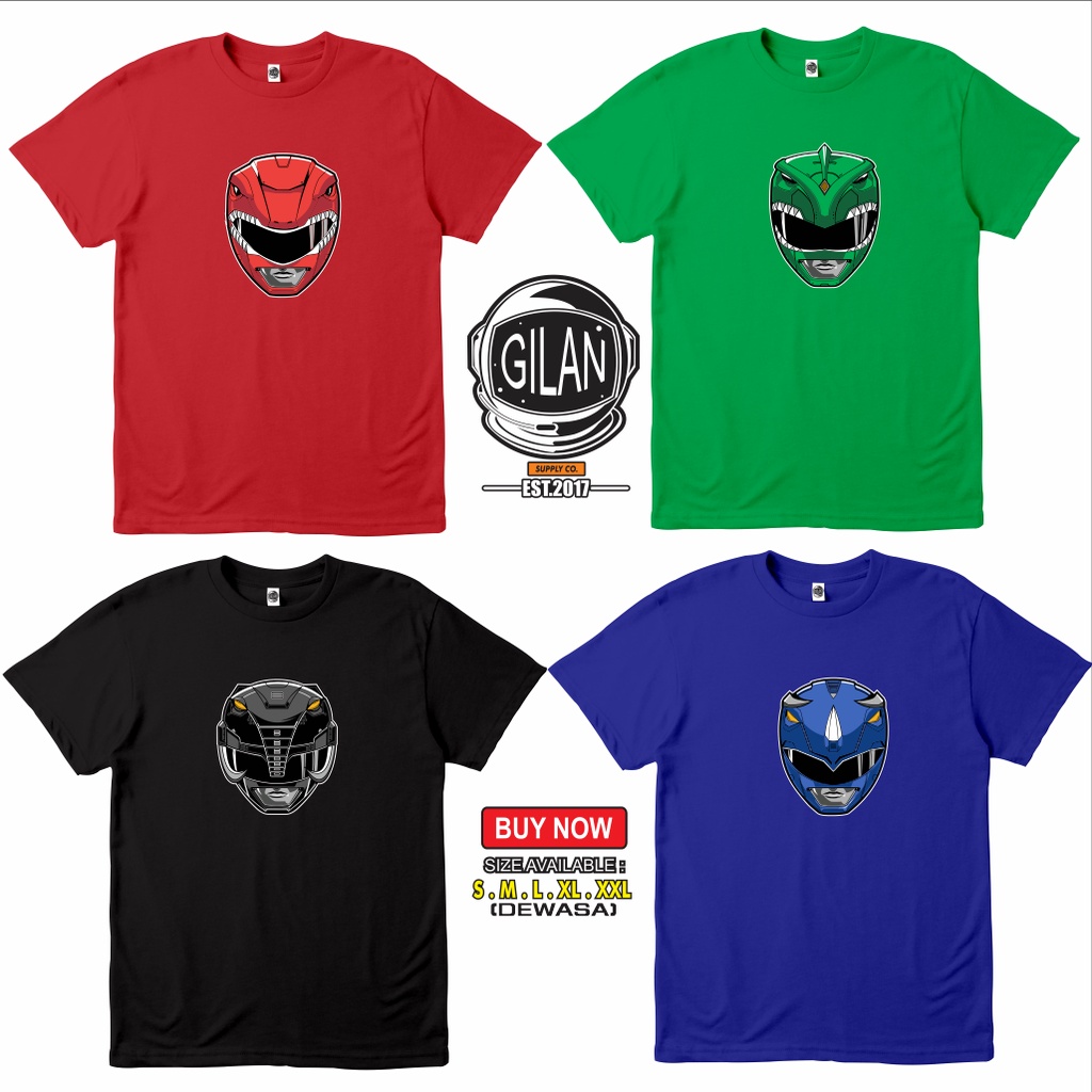 Zyuranger MIGHTY MORPHIN POWER RANGERS เสื้อยืด ลายการ์ตูนอนิเมะ สําหรับผู้ชาย