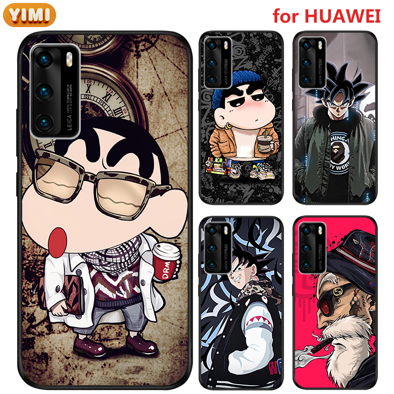 เคส Huawei nova 12i 12s Y72 Y90 11 11i 8I P40 P30 2 4E pro plus โทรศัพท์มือถือลายการ์ตูนชินจังสําหรั
