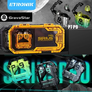 ETRONIK ใหม่ Gravastar Sirius P9 PRO P7 หูฟังไร้สายบลูทูธ TWS ที่เปิดเบียร์, เวลาเล่น 16 ชั่วโมง Deep Bass 3D หูฟังสเตอริโอ, สไตล์ Mecha ที่ยอดเยี่ยมสำหรับ iPhone Android