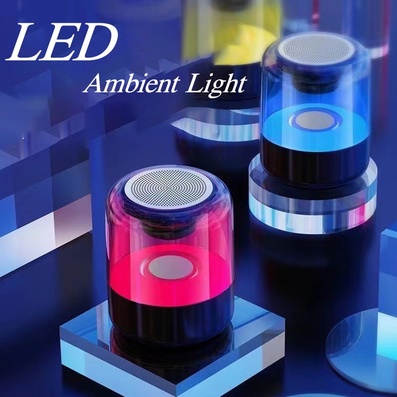 Z5 MINIลำโพงไร้สาย Bluetooth คอลัมน์สเตอริโอกันน้ำแบบพกพาลำโพงโรแมนติกไฟหลากสีรองรับการ์ด TF พร้อมไมโครโฟน