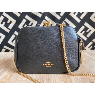 COACH F87822 PEARL KISSLOCK CROSSBODY IM/BLACK ทรงนี้น่ารักมาก