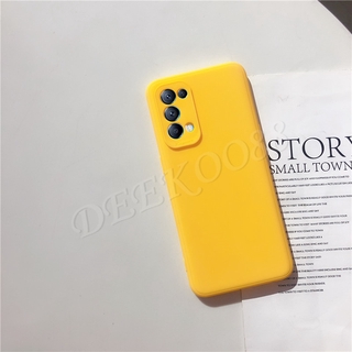 เคสโทรศัพท์ OPPO A74 4G / 5G Case Skin Feel TPU Softcase Simple Color Silicone Back Cover เคส OPPOA74 Casing