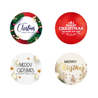 Sticker คริสมาสต์ Merry Christmas