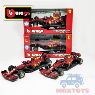 Bburago หมวกกันน็อครถจักรยานยนต์ 1 : 43 F1 2020 Ferrari Team Sf1000 # 5