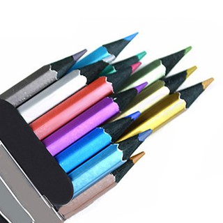 🔥 ดินสอสีเมทัลลิค 12 สี