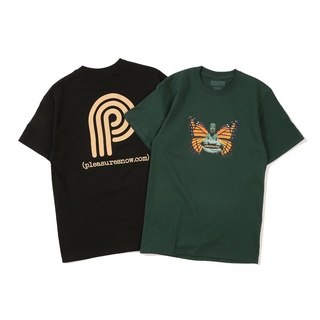 แนวโน้ม Pleasures เสื้อยืดลําลอง ผ้าฝ้าย แขนสั้น พิมพ์ลาย อเนกประสงค์