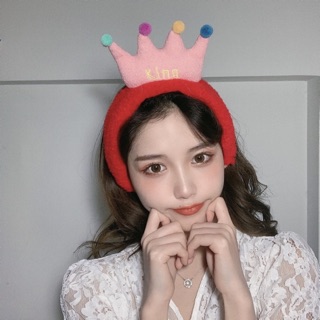 👑 ที่คาดผมมงกุฏแบบผ้า ใส่สบาย 👑 พร้อมส่ง‼️