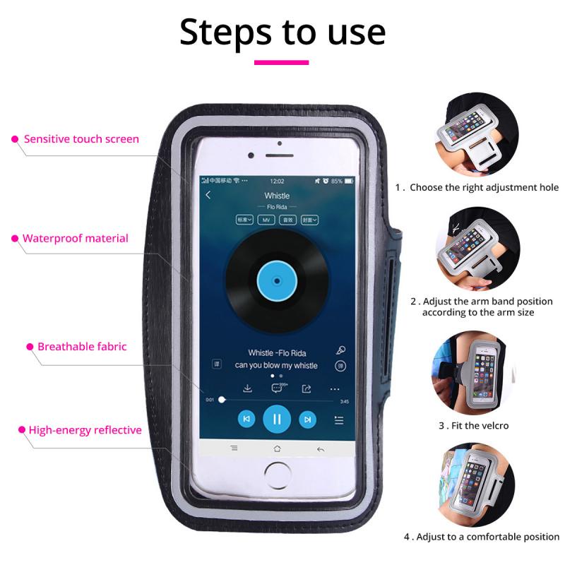 HdoorLink กระเป๋าใส่โทรศัพท์มือถือ แบบรัดแขน สําหรับ I-PHONE13 14 ราคา ถูกที่สุด ดีลบีเคเค แกลเลอรีภาพที่ 7