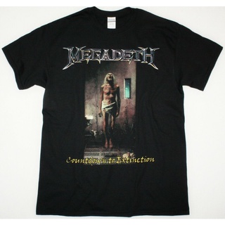 ขายดี!ขายดี เสื้อยืด พิมพ์ลาย MEGADETH COUNTDOWN TO EXTINCTION BLACK SYMPHONY OF DESTUCTION HDlbak65EKddmd17S-5XL