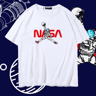 👕T-Shirt🎐เสื้อยืด👕Mi.T.Yo🚀NASAนักบินอวกาศร่วมแขนสั้นTเสื้อAIR JORDANจักรวาล Jam