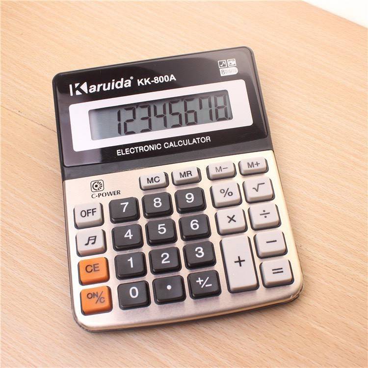 Calculators 48 บาท ⌨Karuida เครื่องคิดเลขแหวนโลหะ 8 หลักคอมพิวเตอร์บัญชีธุรกิจสำหรับสำนักงาน⌨ Stationery
