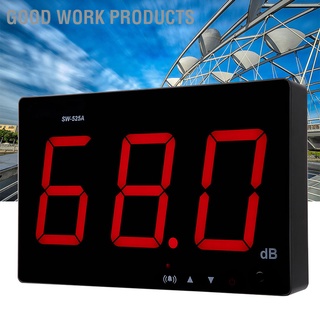 Good work products ดิจิตอลเครื่องวัดระดับเสียงเดซิเบล 30 ~ 130dBจอแสดงผลขนาดใหญ่แขวนผนัง Noise Meter  Lcd เครื่องวัดระดับเสียงแบบดิจิตอลแบบติดผนังที่มีความแม่นยำสูงน้ำหนักเบา