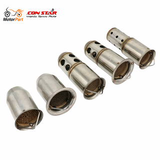 MOTOPARTS SHOP Motorcycle Exhaust Muffler Adjustable DB Killer Silencer Noise Sound Eliminator Front Catalyst