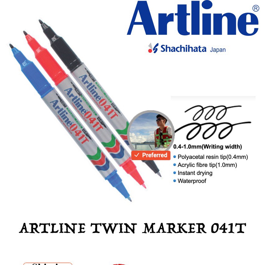 Artline Twin Marker 041T EK-041T