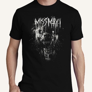 เสื้อยืด พิมพ์ลายการ์ตูน Miss May I Metalcore Band สไตล์เกาหลี สําหรับผู้ชาย