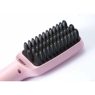 2 in 1 PTC Heating Ionic Straightener Brush