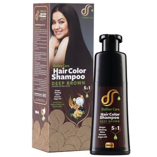 Dodee Care Hair Color Shampoo Deep Brown ดูดีแคร์ แฮร์คัลเลอร์ 200 มล.