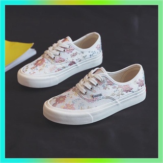 รองเท้าผ้าใบ Spring และ Summer ใหม่ Canvas Casual Casual Loose Cake Shoes