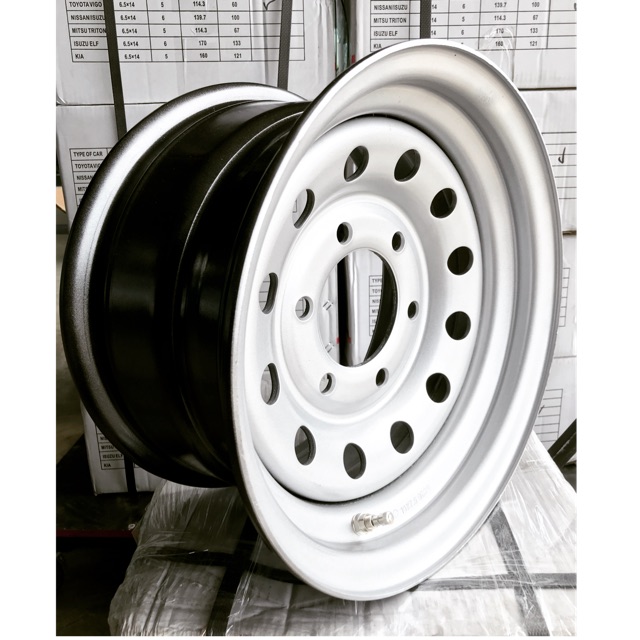 กะทะผ่า ขอบ 15"x7.0" 6 รู ISUZU ทุกรุ่น 🟢NISSAN 🔥ที่ขายดีที่สุด🔥บรรทุกสูงสุด 6 ตัน จากผู้ใช้งานจริง 