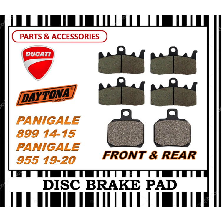 DUCATI PANIGALE 899 955 ชุดผ้าเบรค SUPERBIKE FR0NT & REAR DAYTONA TYPE