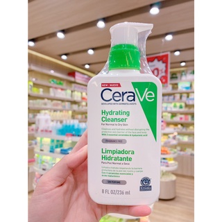 ✨ฉลากไทย✨Cerave Hydrating Cleanser 236 ML 💖 เซราวี ไฮเดรติ้ง คลีนเซอร์236มล สำหรับผิวธรรมดาถึงผิวแห้ง